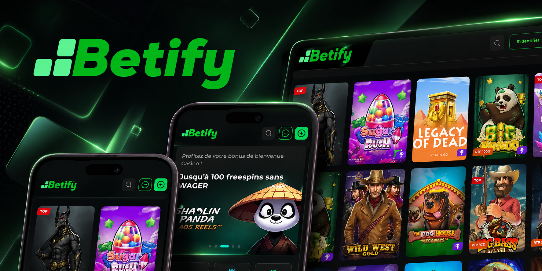 Applications Betify sur mobile et navigation rapide