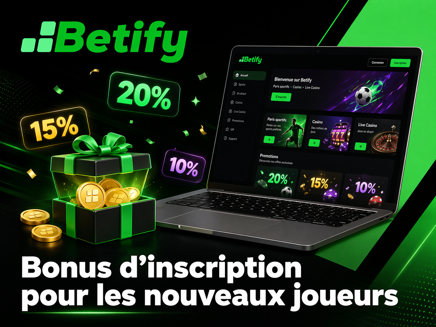 Bonus d’inscription Betify et promotion de bienvenue